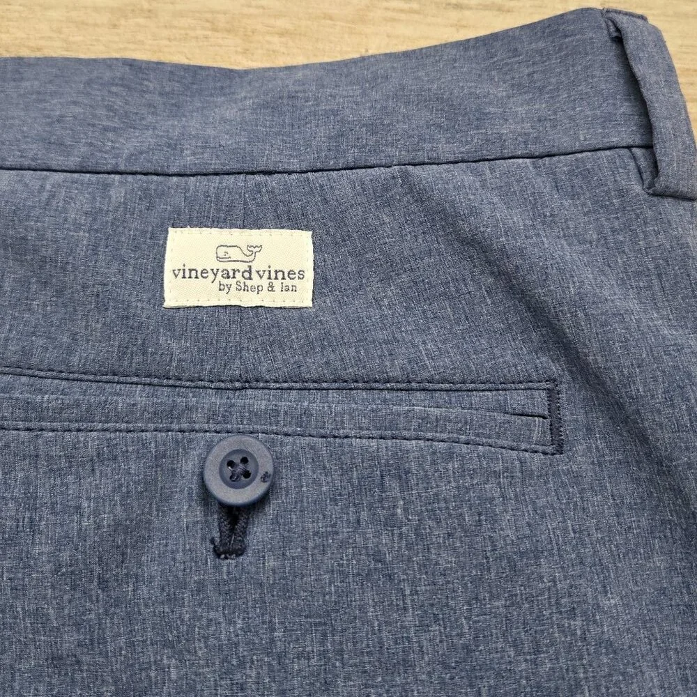 Vineyard Vine‎ Breaker Shorts Men Blue Performance Stretch Golf Activewear 40